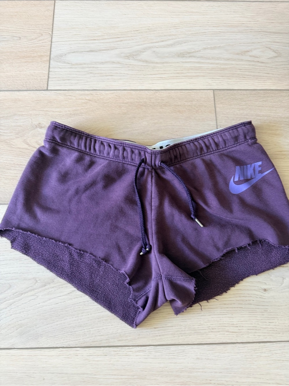 Nike Women's Deep Purple Athletic Drawstring Shorts
